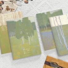 初品林间序曲A5胶套本横线本耐磨学生笔记本森系油画风创意
