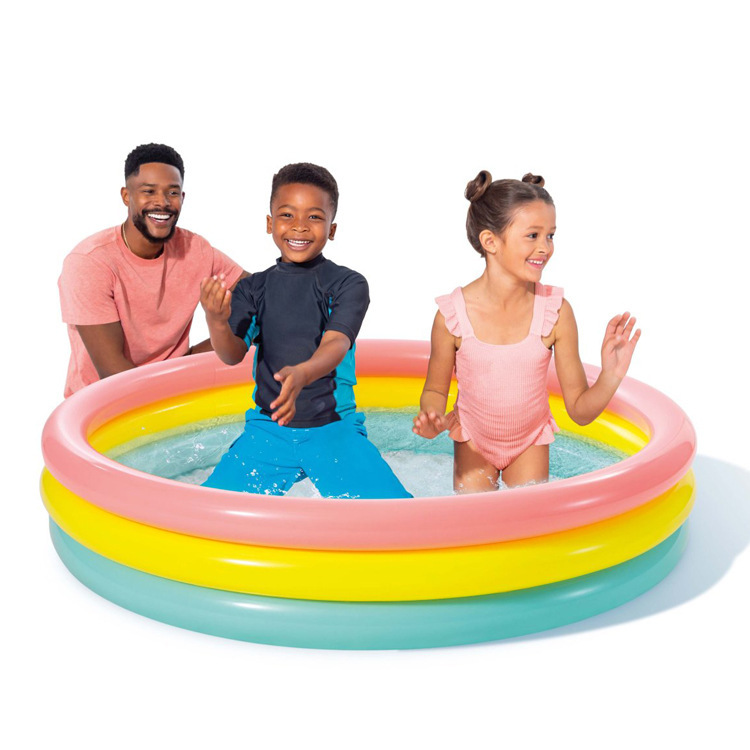 INTEX57422 triple ring pool inflatable family swimming pool ocean ball pool multi-functional bath
