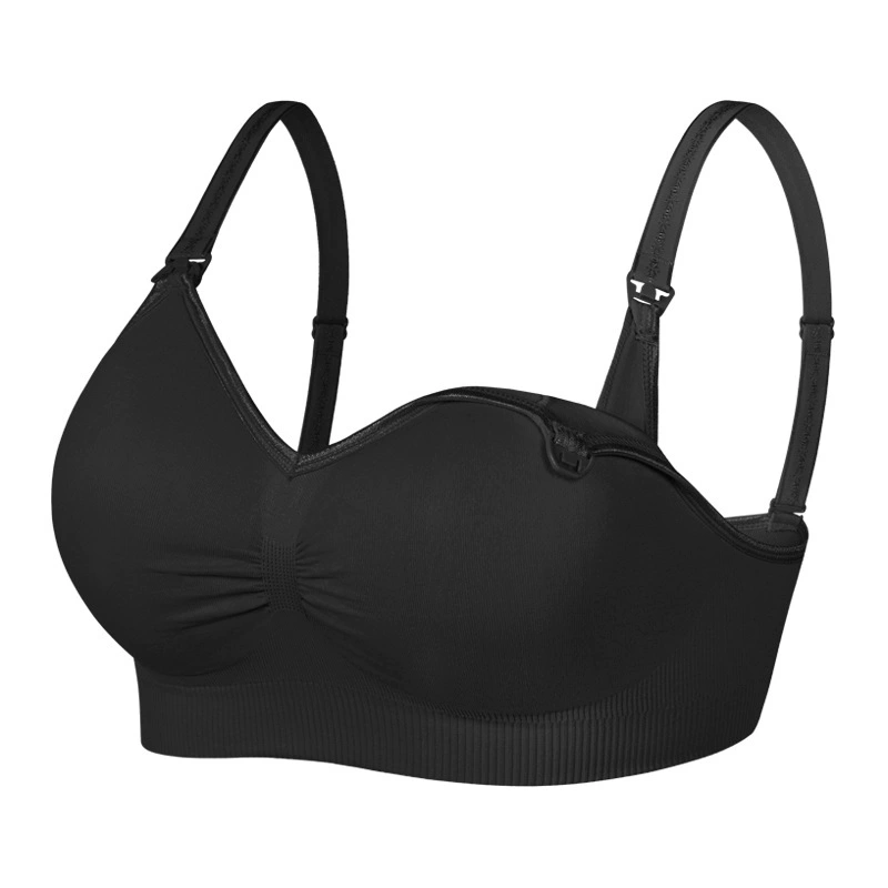 Wireless Nursing Bra, Supportive Thin Push-Up, Front-Clasp, Beautiful Back, Sizes S–XXL
