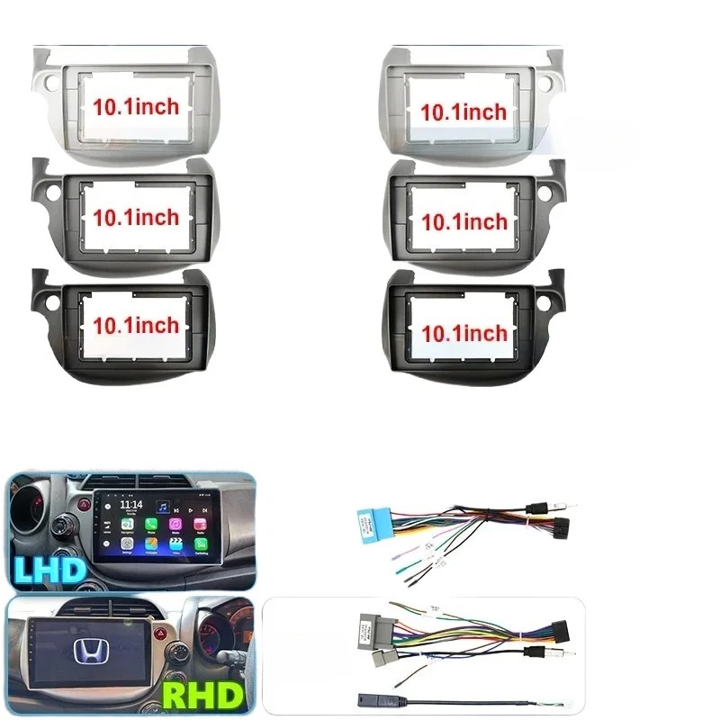 Suitable for 2008-2013 Honda Fit 10.1inch Central Control Navigation Frame Android Frame Audio Panel Frame