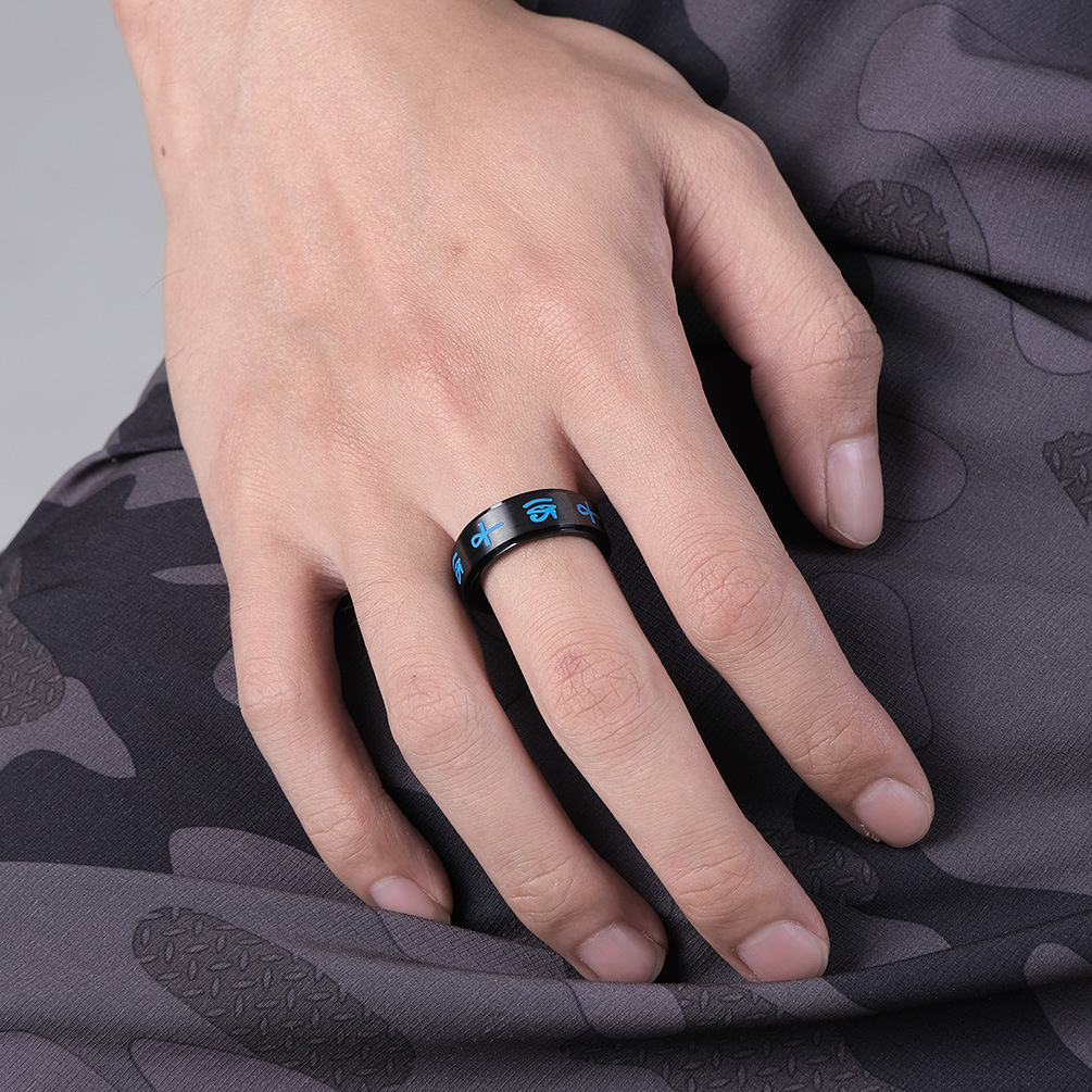 Fashion Symbol Stainless Steel Rings Polishing Stainless Steel Rings display picture 5