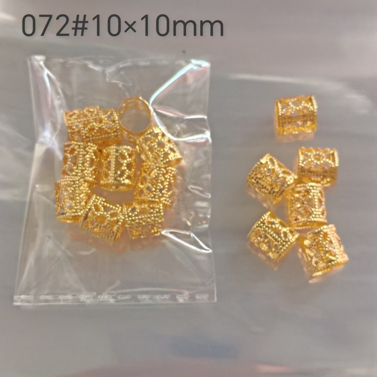 Foreign Trade European and American Punk Metal Dirty Braid Buckle Hip Hop Wind Hair Buckle Spice Girl Personality Braid Accessories Braid Hair Accessories