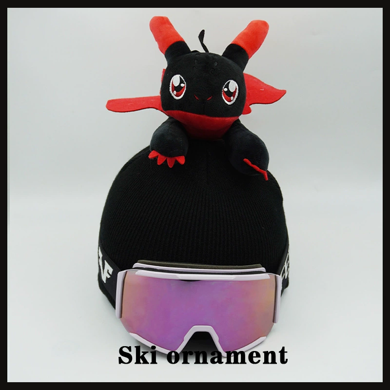 Красный пламя дракон кукла шерстяная