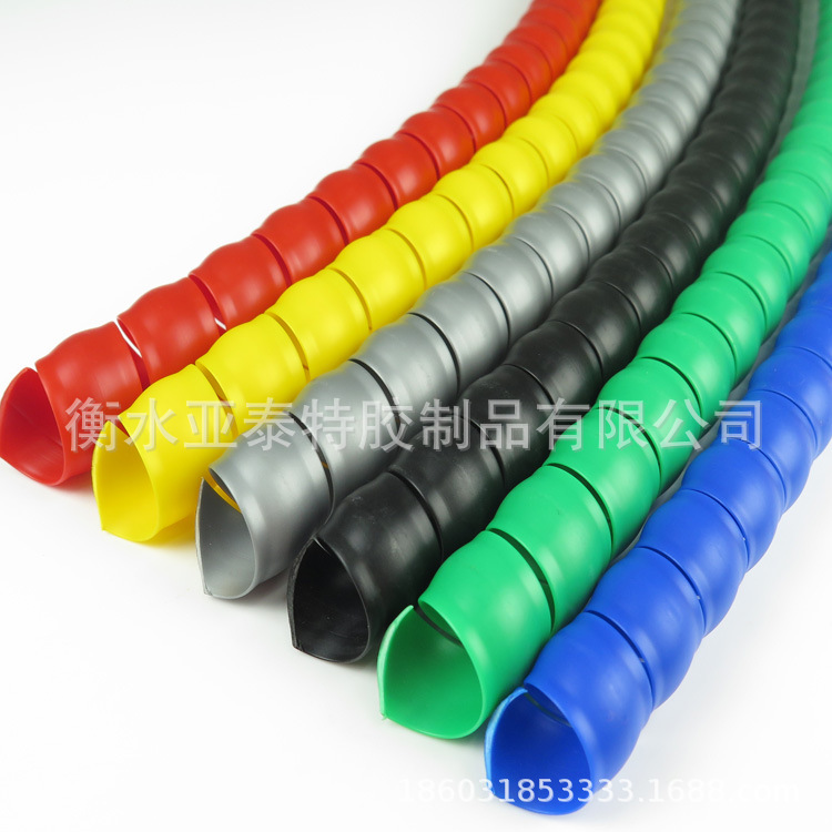 PA挖掘机主臂液压管机械胶管保护套 油管液压管线缆阻燃螺旋护套