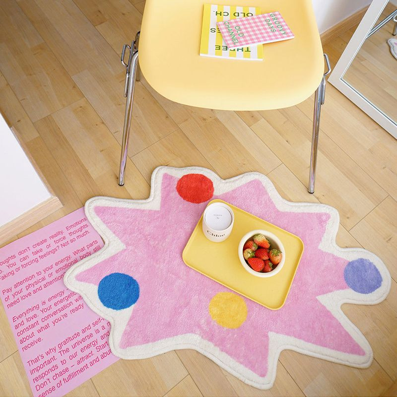 Estera de la serie ins dopamina para el hogar linda alfombra de ventana flotante de forma especial sala de estar sofá mesa de centro frente al espejo alfombra pequeña
