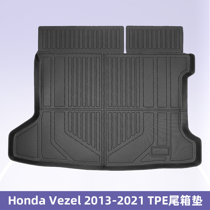Aplicable a Honda Vezel2013 - 2021 timón derecho 3D todo el tiempo material TPE almohadilla de pie cojín del maletero
