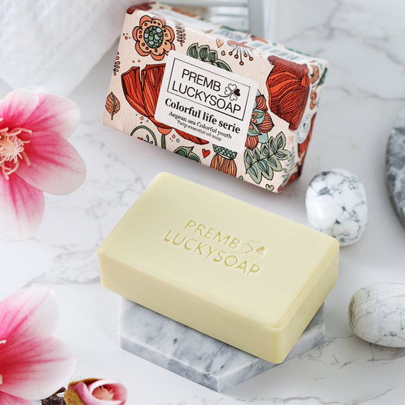 Cross-border English cold-processed handmade soap aromatherapy essential oil cleansing soap 150g soap wholesale wedding souvenir