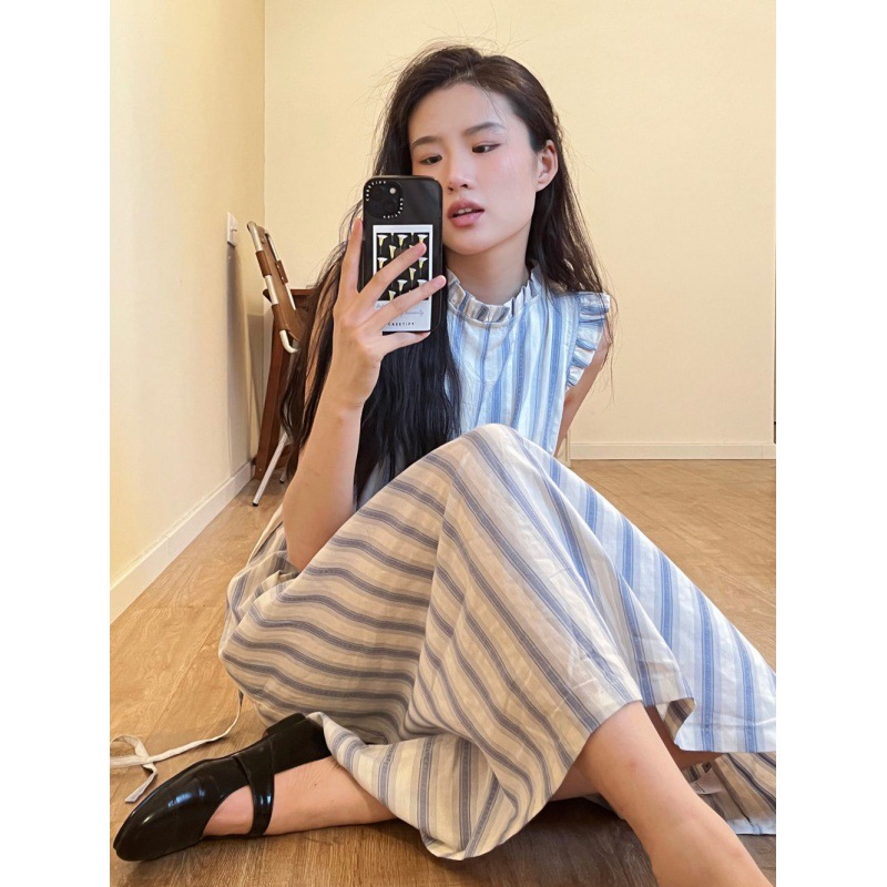 NUNBAI Japanese fresh cute dress sleevless
