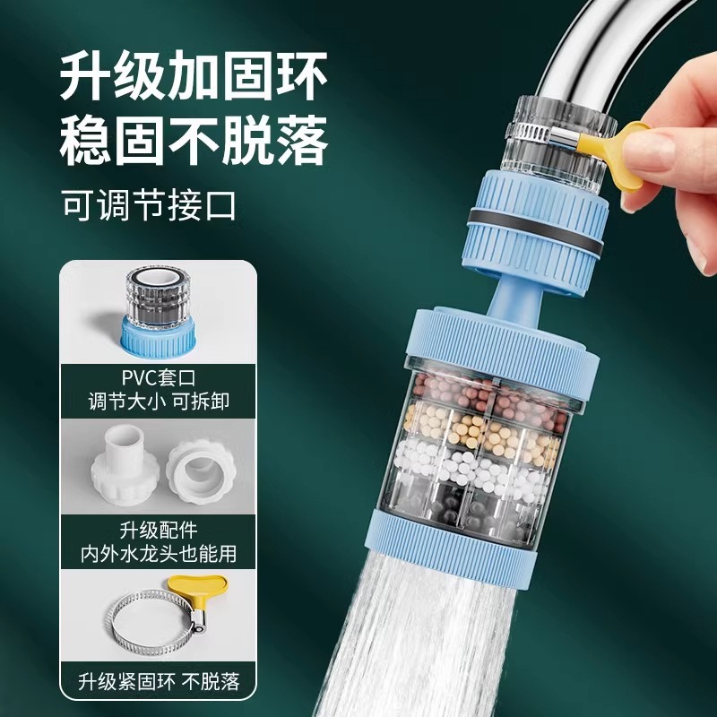 水龙头过滤器家用净化自来水嘴通用防溅延伸花洒厨房宿舍滤水|undefined