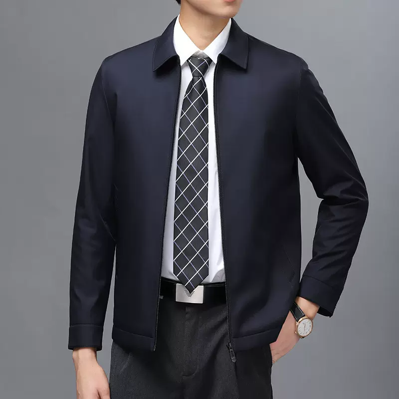 2021冬季厂家直供男士翻领羽绒服夹克衫中青年男装外套夹克衫