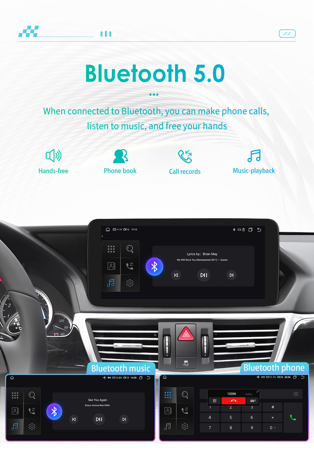 Suitable for 09-12 Mercedes-Benz E-Class W212 E200 E230 E260 E300 S212 car navigation GPS