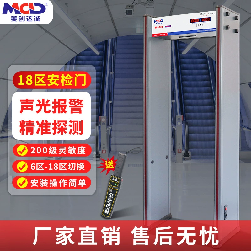 Инспекционные ворота Производитель Mechuang Dacheng MCD-200 шесть зон Тюрьма/Завод/Металлическая инспекционная дверь