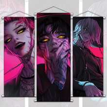 K-POP：猎魔女团挂画影视动漫周边海报卷轴画室内卧室装饰画动漫