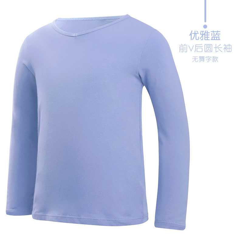 Ropa de baile para niños Primavera de manga larga niños ropa de práctica de niños ropa de baile latino ropa de cuerpo de baile chino top negro