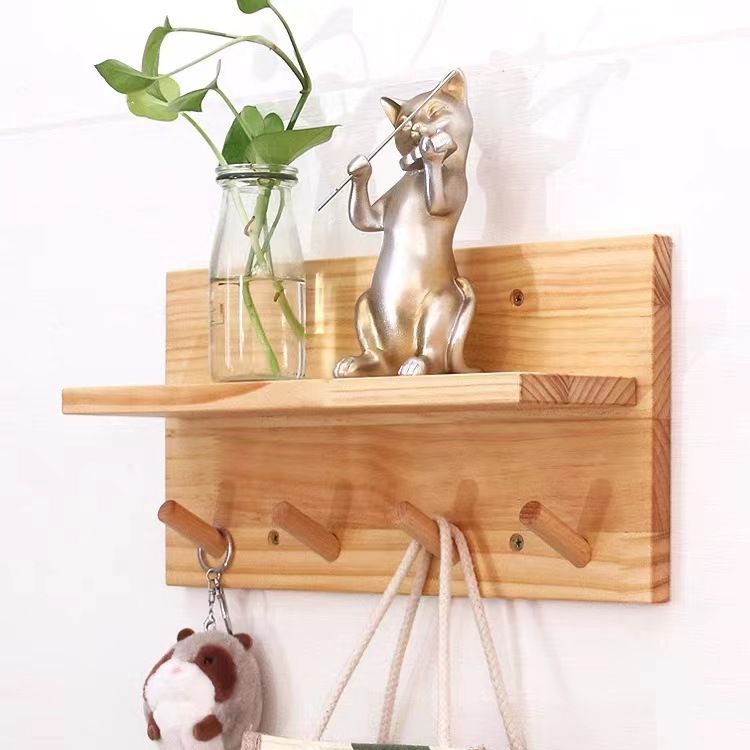 Puerta de entrada pared clave gancho de almacenamiento rack salón dormitorio pared colgante creativo decorativo rack de almacenamiento