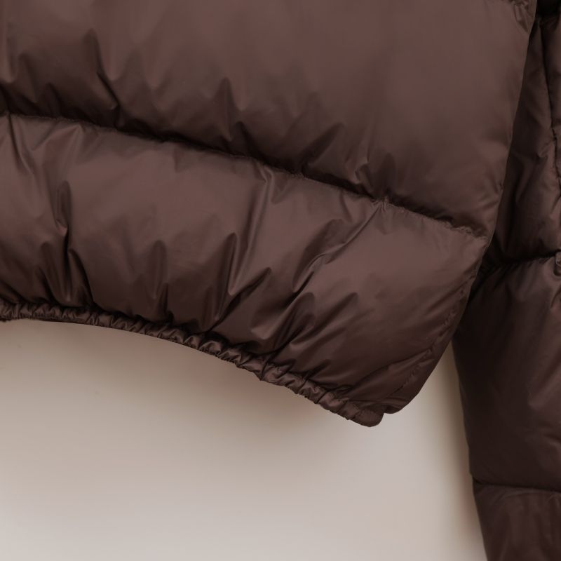 Dames donsjas winter kort wit eendendons dikke gewatteerde jas_voghion.com