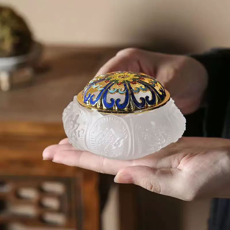 Антикварная курильница сандал, алый дерево