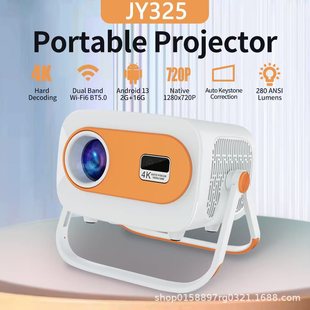 Cross-Border Dual Bracket Smart Projector 4K Projector Android 13 Portable Mini Home Theater Office Projector
