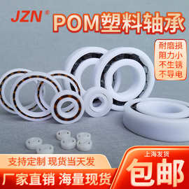 工厂销售 POM塑料轴承6208尺寸40*80*18 耐酸碱 耐腐蚀 防磁