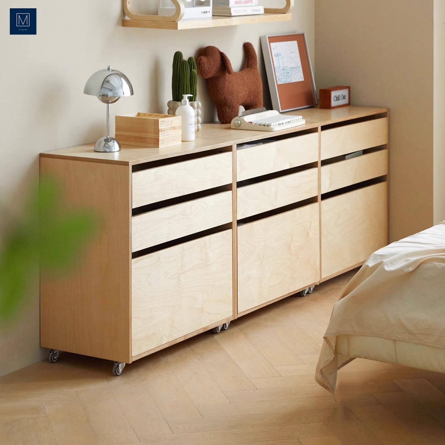 Ocean Board Coffee Cabinet Living Room Sideboard Storage Cabinet Household Small Apartment Bucket Cabinet Drawer Cabinet Removable Storage Cabinet