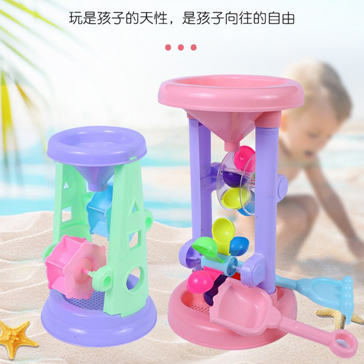 儿童沙池挖沙铲子塑料小桶沙漏车玩沙子工具夏季沙滩玩具全套批发