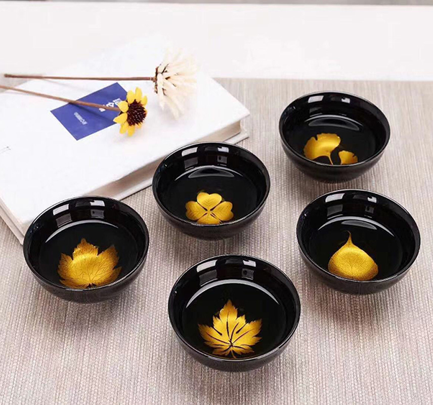 窑变单茶杯陶瓷建盏功夫茶杯主人大碗品茗杯商务礼品LOGO定制