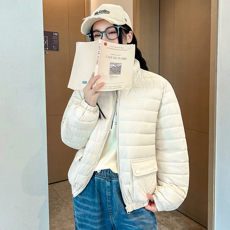 Transfronterizo 2025 invierno nuevo corto versátil ropa de algodón comercio exterior ropa de algodón moda casual chaqueta de algodón exterior chaqueta