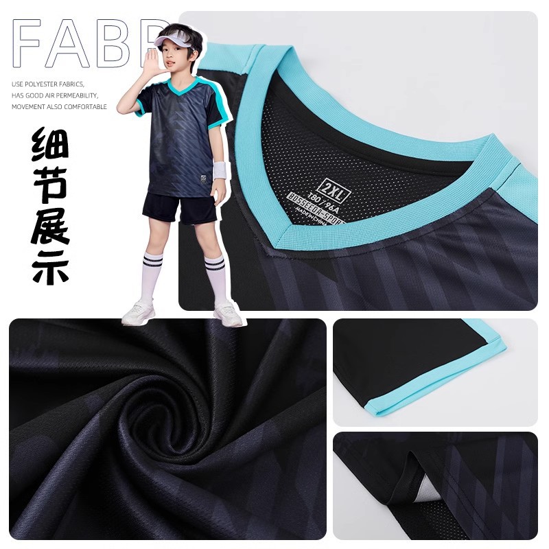 Children's Badminton Clothes suit Boys and Girls Printing Competition Training Team Clothes Students Table Tennis Short Sleeve Jersey