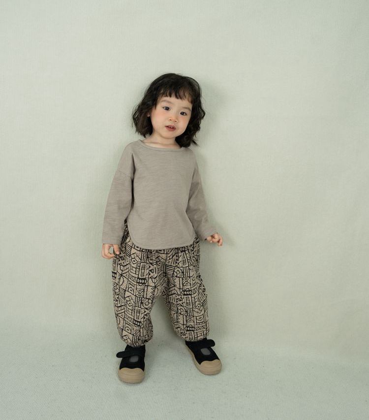 Maglietta a maniche lunghe per bambini Primavera Autunno Nuovo prodotto Edizione coreana Ragazzi e ragazze Maglietta a fondo largo in cotone di bambù_voghion.com