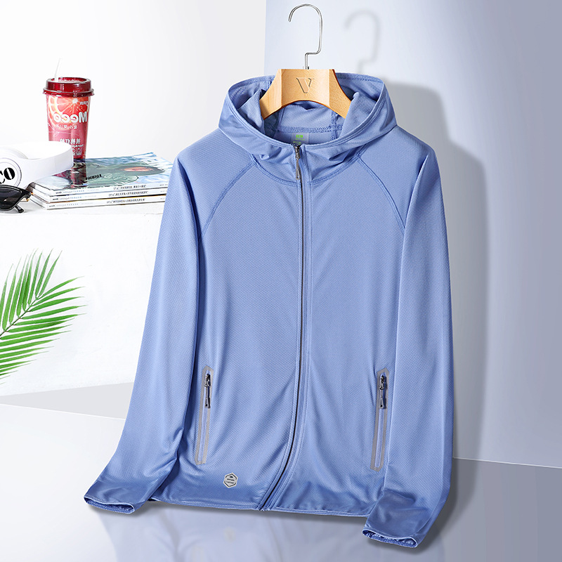 Ropa de piel al aire libre de verano de seda de hielo para hombres y mujeres rompevientos deportivo protección UV ropa de protección solar ropa de pesca transpirable