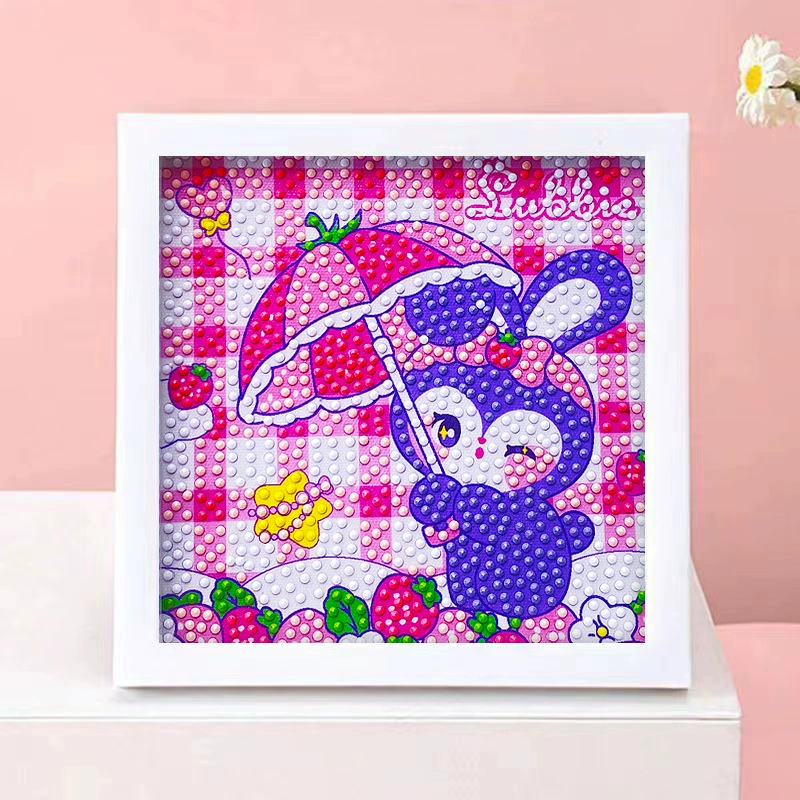 DIY-набор для алмазной мозаики 17×17 см, пластиковая рама, дизайн щенок, полный набор инструментов для кладки