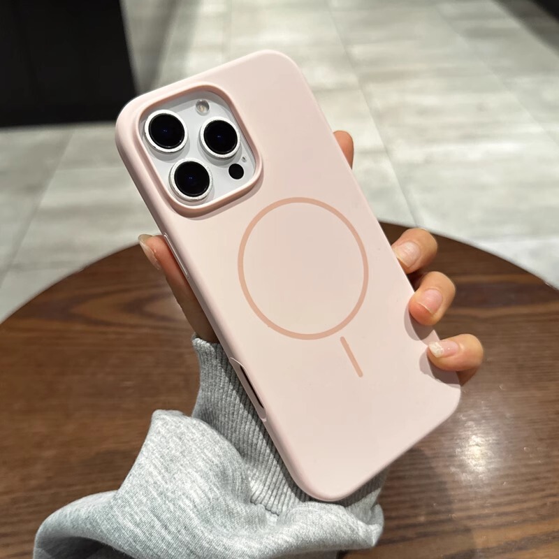 iPhone16PROMAX 携帯電話ケース Apple 15 強力磁気細いサークル 14 ソフトカバークロスボーダーに適した液体シリコーン磁気吸引|undefined