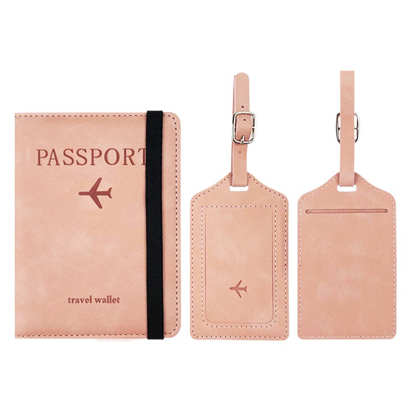 Transfronterizo en stock RFID pasaporte titular etiqueta de equipaje certificado pasaporte cubierta tarjeta de embarque multifuncional viaje pasaporte bolsa traje