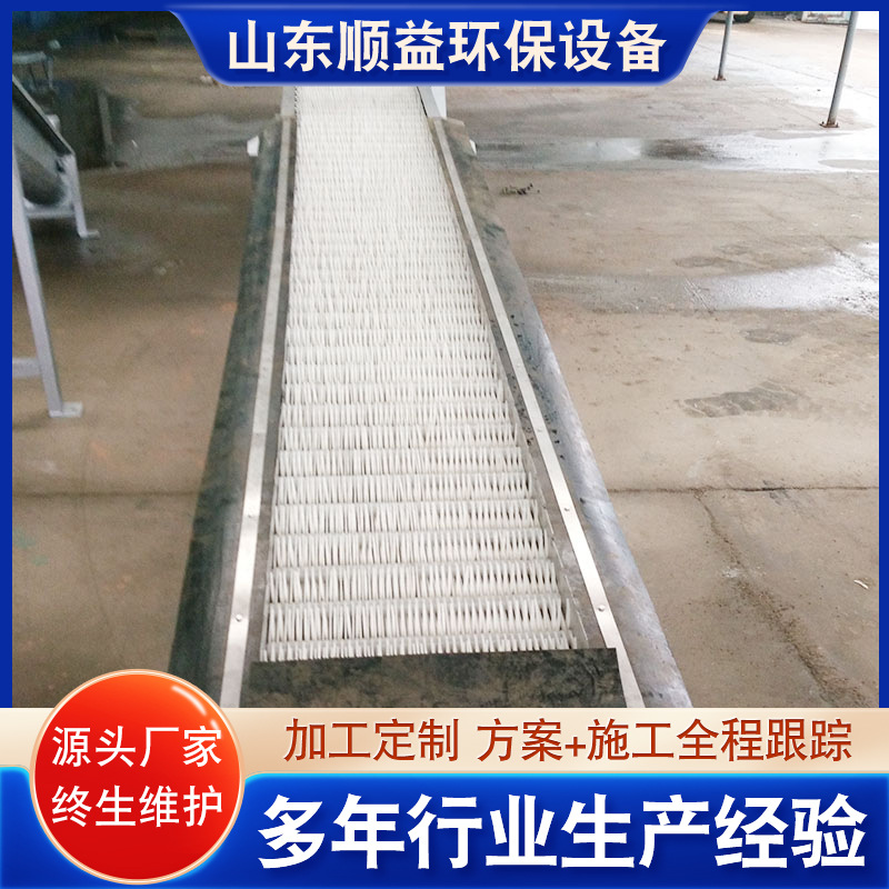 机械格栅清污机 不锈钢耙齿格栅捞渣机循环式细格栅污水处理设备