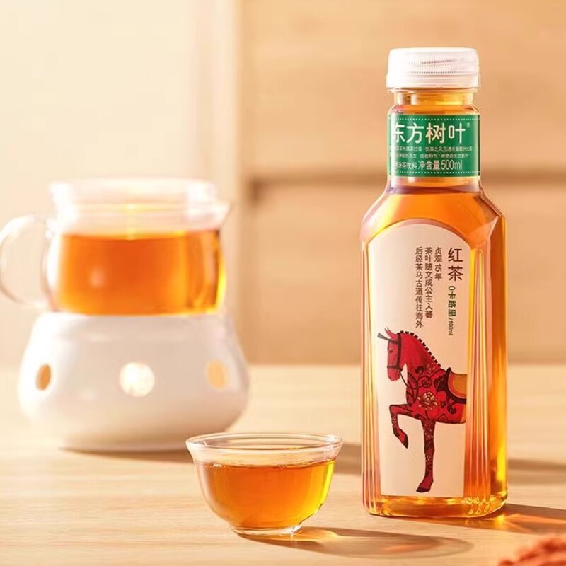 农夫山泉东方树叶500ML青柑普洱茉莉花茶黑乌龙无糖0糖0卡茶饮料|undefined