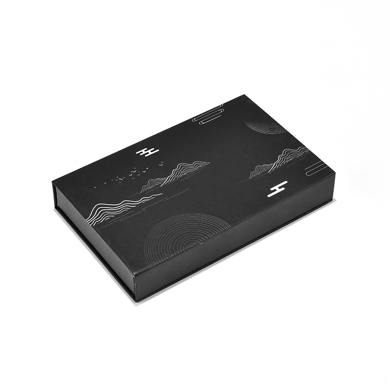 Caja de regalo de tapa creativa LOGO personalizado puede imprimir publicidad caliente oro de papelería de alta calidad bolígrafo esponja almohadilla de almacenamiento caja de embalaje