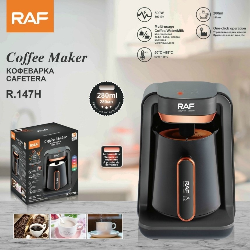 Café de oficina portátil RAF cafetera de oficina calentada taza de café nueva cafetera turca r147