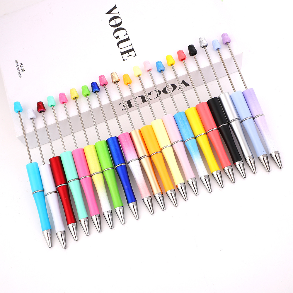 (Wholesale), rollerball pen, creative multicoloured ballpoint pen, beads, DIY, (Physicals), gradient