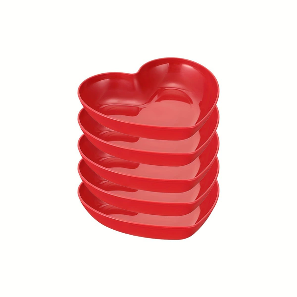 5 red trumpet hearts