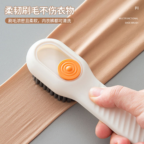Liquid-soaked shoe brush multi-functional shoe brush, professional shoe cleaning brush, soft bristles that do not damage shoes, home-use clothing brush tool