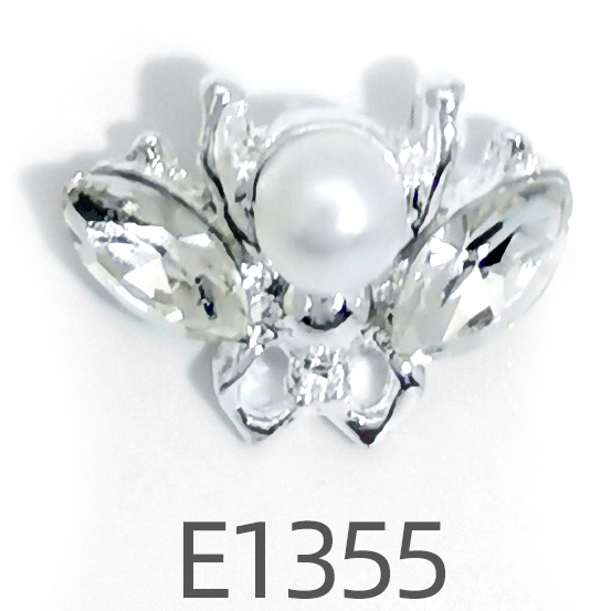 Internet celebridad nueva aleación de uñas joyería diamante lote mixto Opal mariposa perla abeja uñas rhinestone fábrica al por mayor