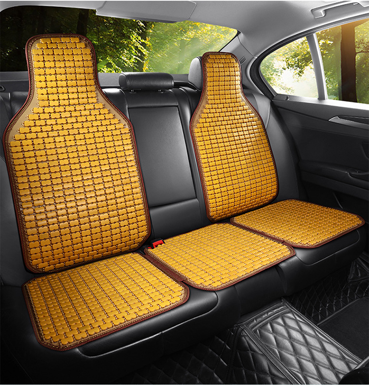 Summer bamboo car seat cushion wuling glory double row seat cover light small card liuzhou wuling van universal