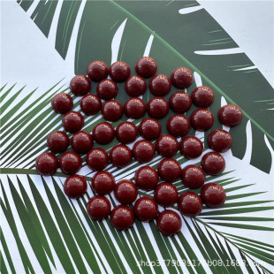 2-16mm non-porous positive drum flat bottom semi-circular wine red plastic ring patch loose beads diy jewelry accessories