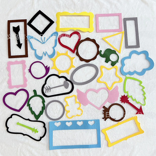 In stock wholesale photography milestone blanket creative felt photo frame baby photography blanket photo frame photography props