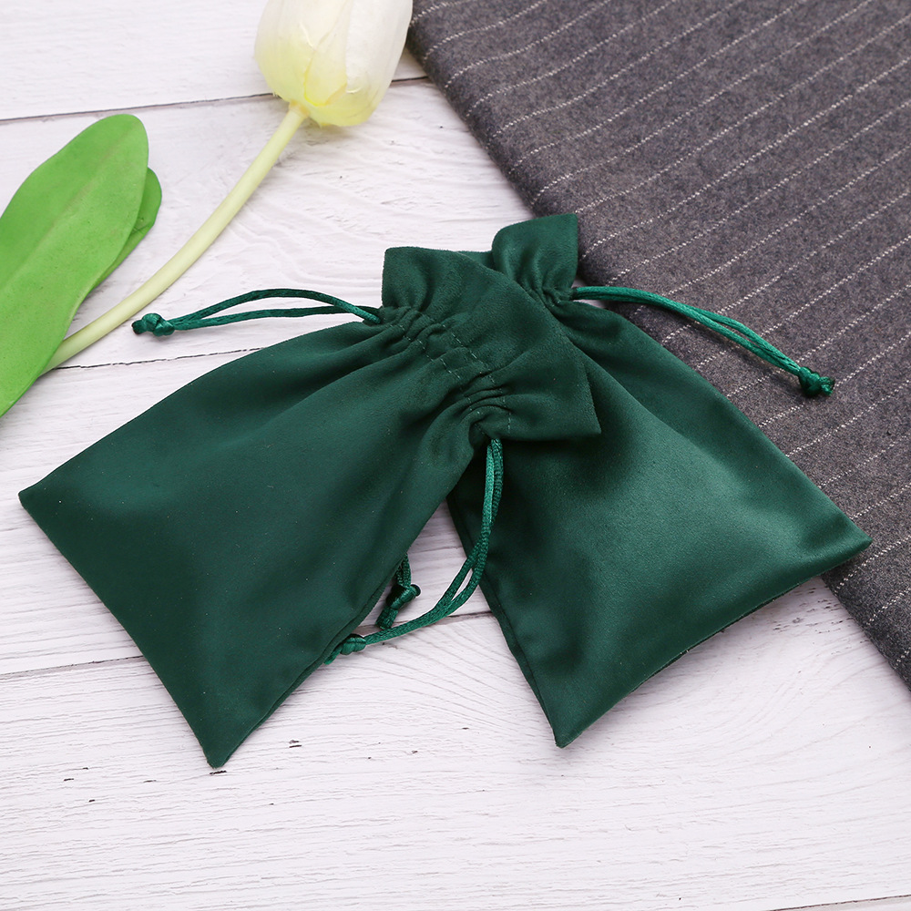 15g Weight Jewelry Packaging Bags Classification 1 Piece Quantity Daily Occasion Solid Color Pattern Drawstring Design Fashion Style 1 Piece Fashion Solid Color Cloth Drawstring Jewelry Packaging Bags 3