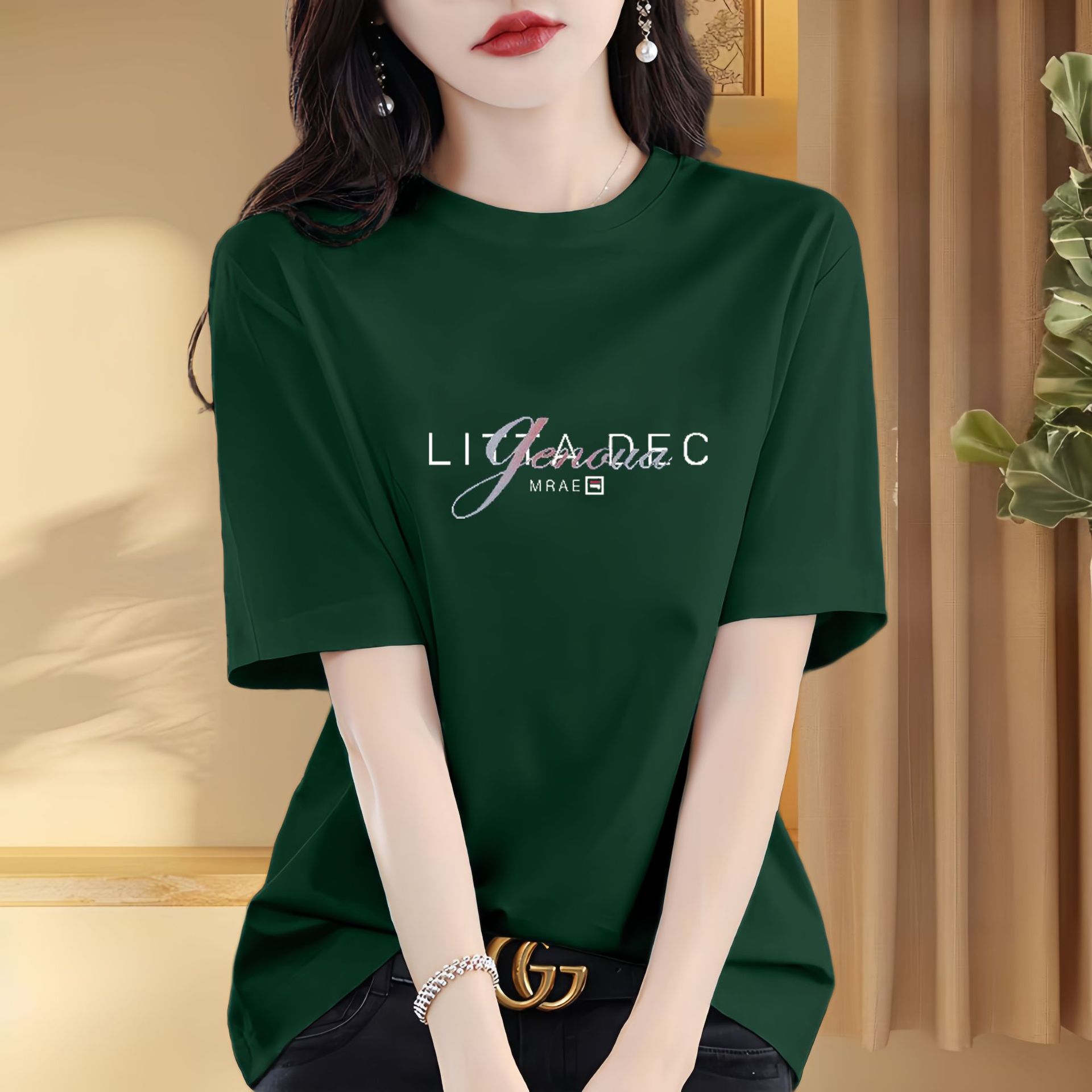 LITTA DEG 다크그린[면 100%]