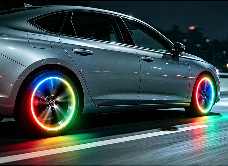 Wireless electric vehicle, electric motorcycle, Niu motorcycle decorative tire lights, modified colorful lights, luminous accessories fx