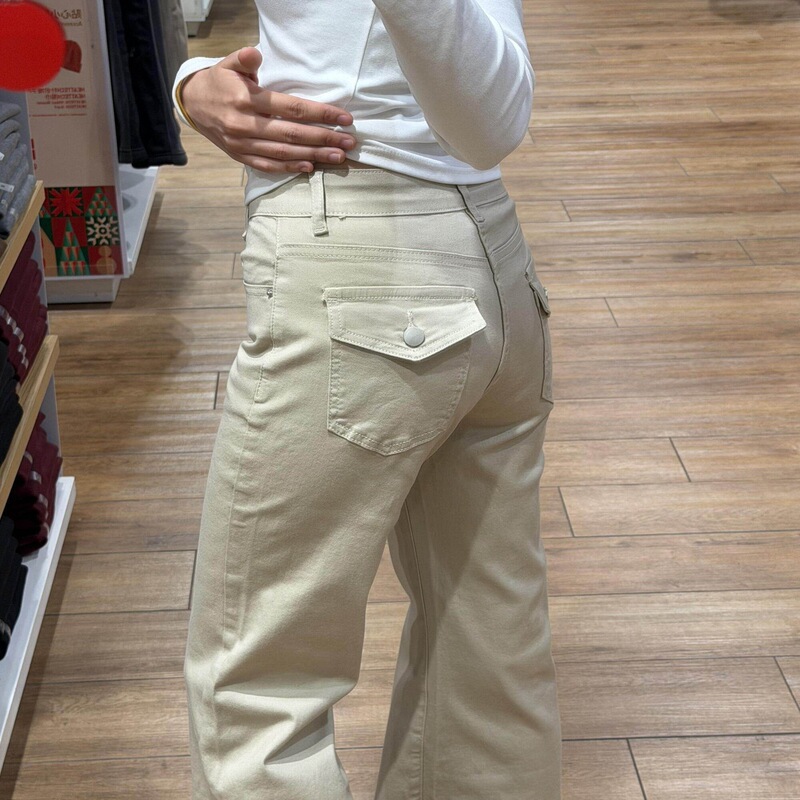 Spring and Summer Old Money Style Khaki Flared Low-Mid Waist Stretch Jeans for Women 2026 New Slimming Flared Pants