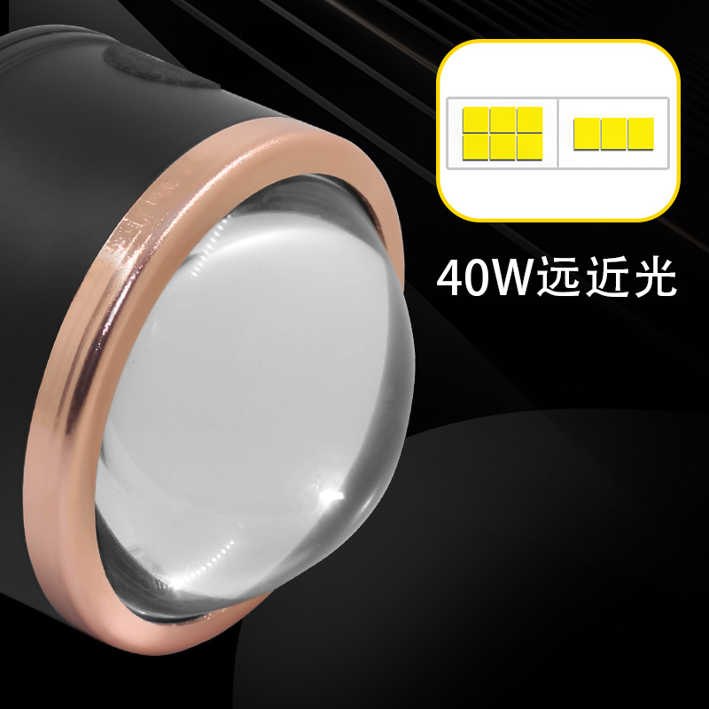 Venta directa de fábrica LED de coche de doble lente luz antiniebla láser de alta potencia coche luz lejana y cercana luz antiniebla integrada