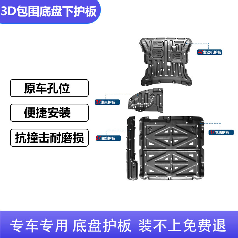 Geely Galaxy A7 Chassis Guard, Engine Lower Guard, Battery Motor Protection, Original All-Inclusive Modification Accessories
